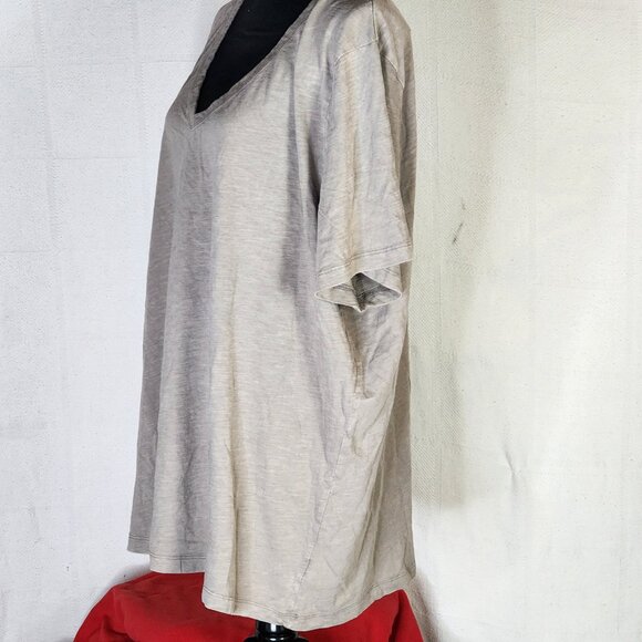 Universal Thread Goods Co. Galvanized Gray Cotton Fitted V Neck SS T-Shirt Sz 3X - Picture 8 of 16